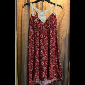 🦹🏼‍♀️Stunning summer dress red paisley pattern